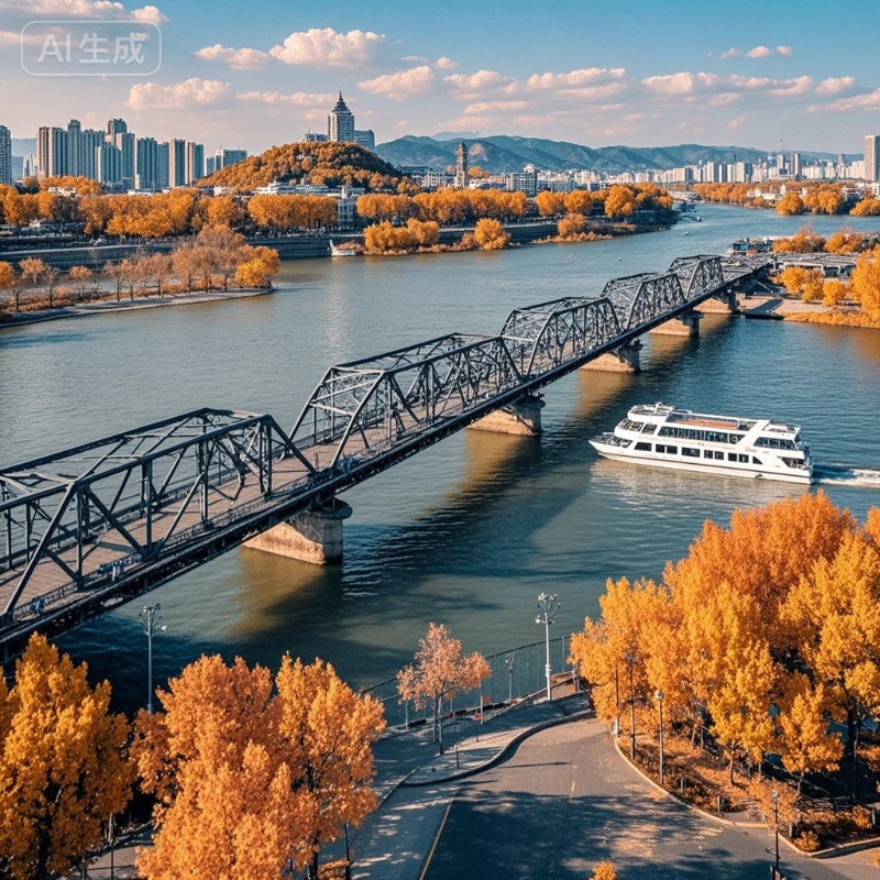 兰州步行街希尔顿欢朋酒店4天3晚+含水墨丹霞含观光车+黄河游轮+专车接送机+黄河铁桥