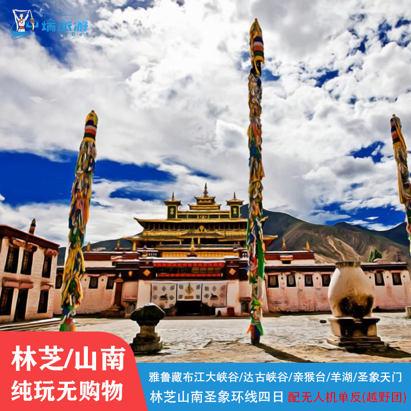 林芝羊湖纳木错圣象天门环线四日游西藏旅游雅鲁藏布大峡谷无人机 - 定制游预订