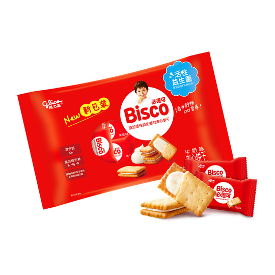 glico✩.*˚ Glico Bisco Milk Flavor Sandwich Cookies 194g - Imported