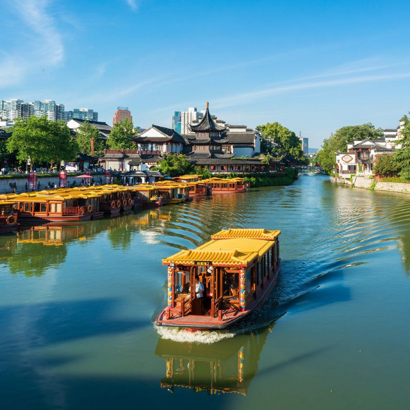 江苏南京2天1晚周边游 南京山水大酒店+秦淮河画舫