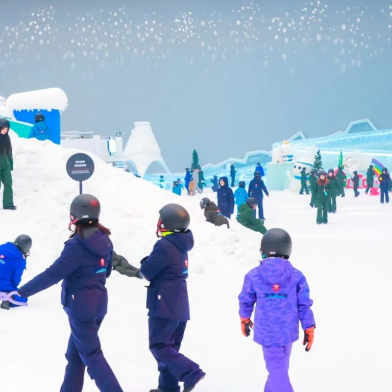 【岚雪超长可定】武汉甘露山热血奇迹四季滑雪场/花间堂住宿/多套餐可选