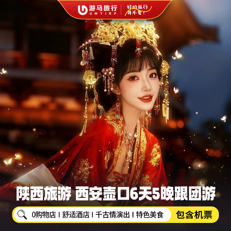 【纯玩含机票】陕西旅游兵马俑法门寺壶口瀑布华清宫6天5晚跟团游 - 定制游预订