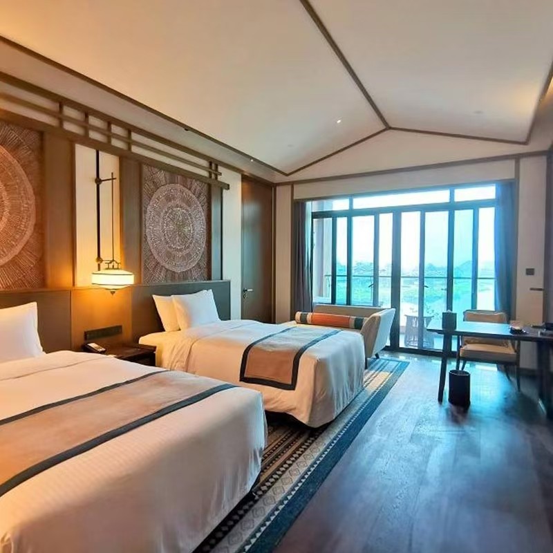 周末不加价*桂林融创施柏阁1晚+双人(早餐+晚餐+无限次海世界)