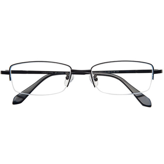 
Leshen myopia glasses frame men's ultra-light business half-frame titanium alloy small frame half-frame with eye frame women's