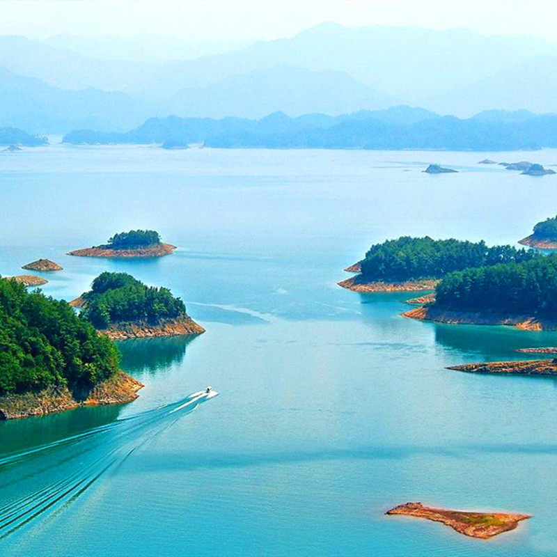 杭州出发【纯玩】千岛湖东南湖区+豪华游船+钓鱼岛+天屿山1日游