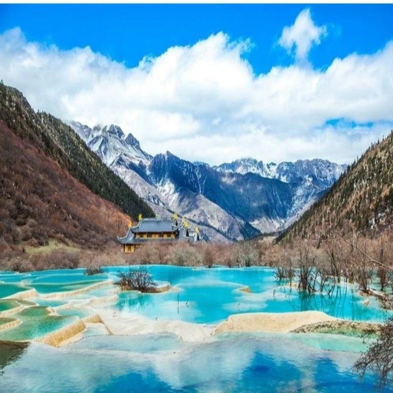 四川阿坝九寨沟 丽呈华廷度假酒店+爱情海景区门票5天4晚单人套餐