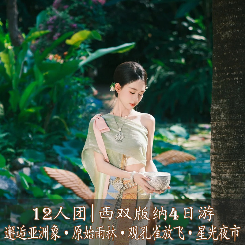 【12人团·快艇3选1】云南旅游西双版纳4天3晚游异域纯玩雨林探秘 - 定制游预订