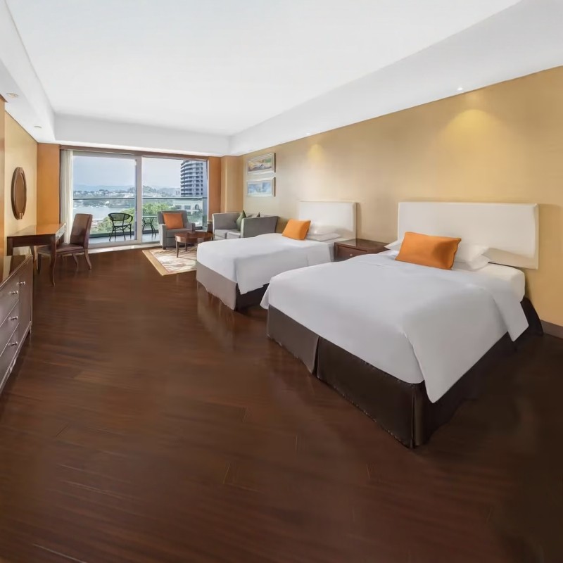 【乐享】千岛湖绿城度假酒店 3号楼湖景标准双床/一线湖景大床房 1间4晚连住