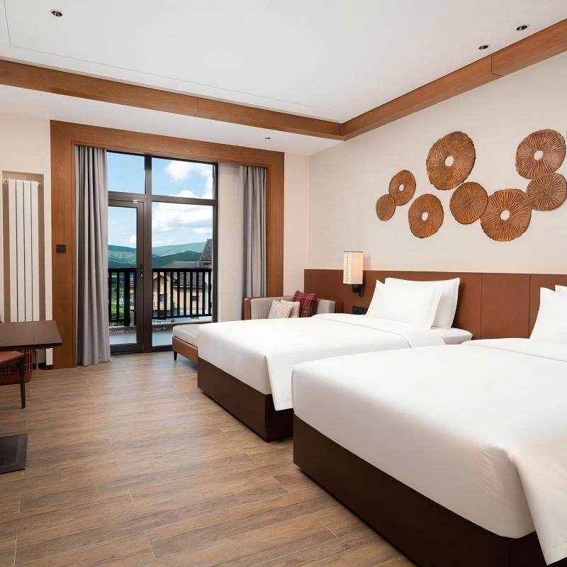 崇礼太舞小镇宾丽雅酒店住宿双早+滑雪票/亲子娱雪套票