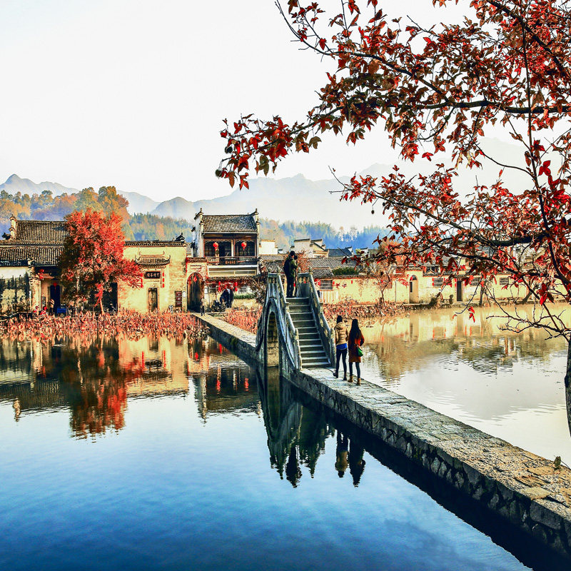 安徽宏村+西递+徽州古城+呈坎4日3晚 一单一团行程宽松配专车接送