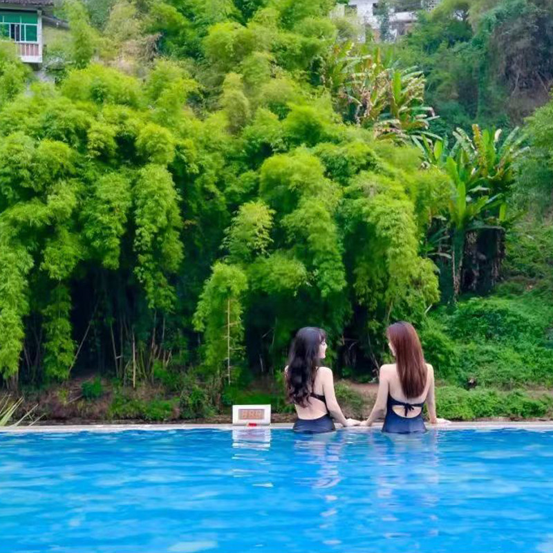 重庆统景温泉自驾游套票统景两江假日酒店双人单次温泉票亲子温泉