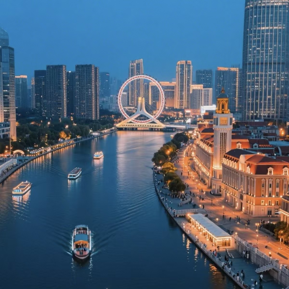 【畅玩】天津滨海三大街MSD亚朵酒店行政双床房3天2晚+津湾广场