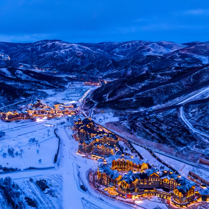 崇礼太舞小镇宾丽雅酒店住宿双早+滑雪票/亲子娱雪套票