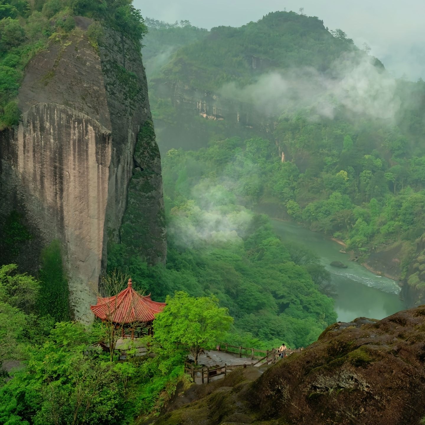 武夷山一日游+九曲溪竹筏漂流+印象大红袍演出