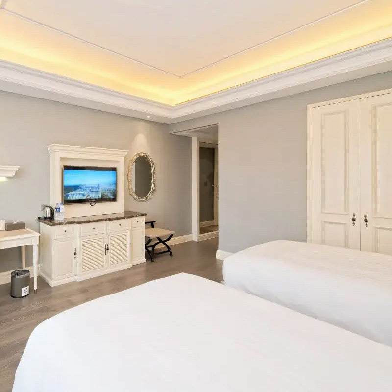 安吉银润锦江城堡酒店(豪华景观双床房)1晚+双人Hello kitty乐园(2日无限次)+双早