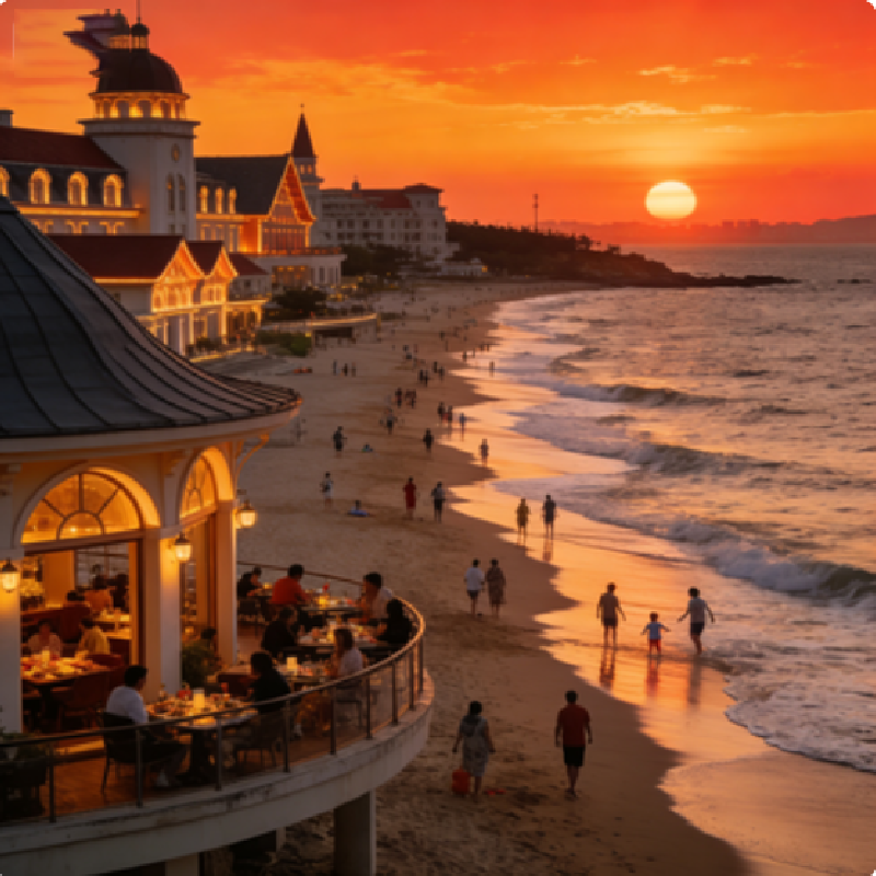 【双人游】威海希尔顿欢朋酒店3天2晚自由行含双早+刘公岛船票+野生动物园+成山头