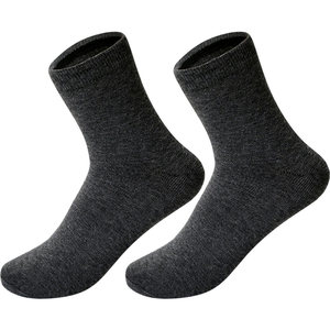 Antarctic socks Men's mid -summer thin cotton socks suck sweat, black white solid solid business ten pairs of gift boxes
