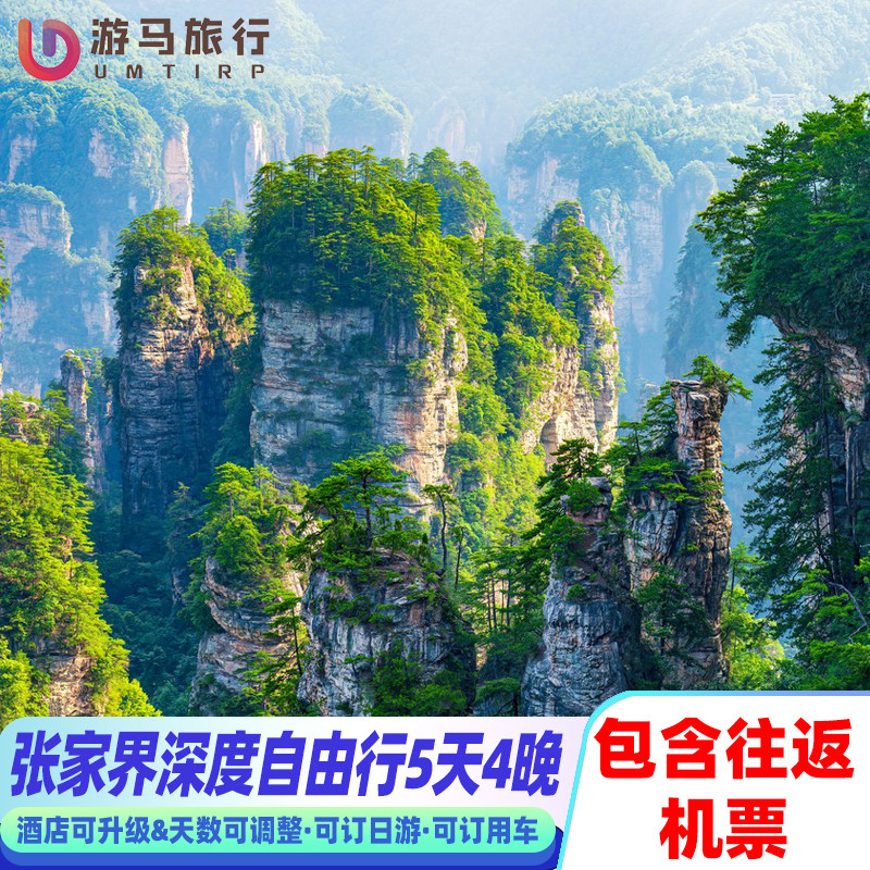 【机票+酒店】湖南张家界旅游5天4晚自由行天门山天门洞黄龙洞 - 定制游预订
