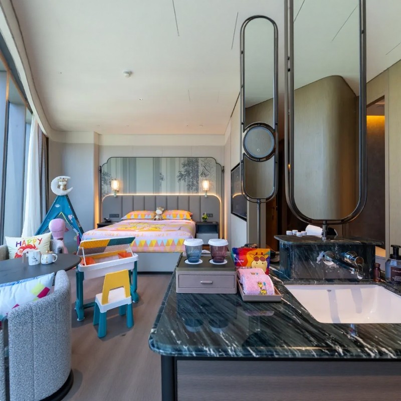 【2大1小畅玩环球影城】北京1晚住环影边建国饭店+2大1小环影门票+免费接送