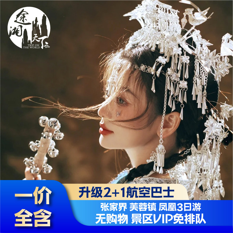 五星旅行社VIP通道长沙张家界凤凰旅游3天2晚跟团森林公园天门山 - 定制游预订