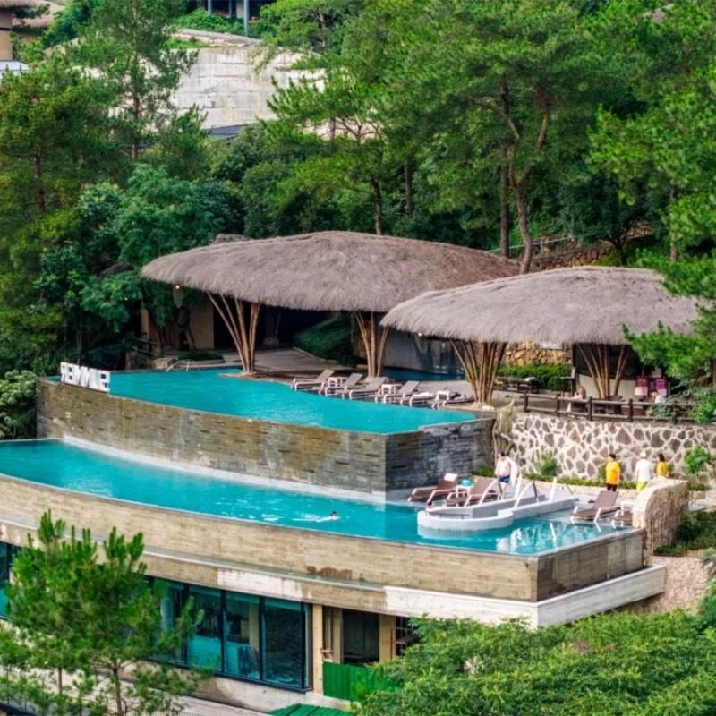 【山野别墅】安吉·君澜老庄山居汤泉度假酒店1晚含松之谷汤泉+乌篷船+正餐