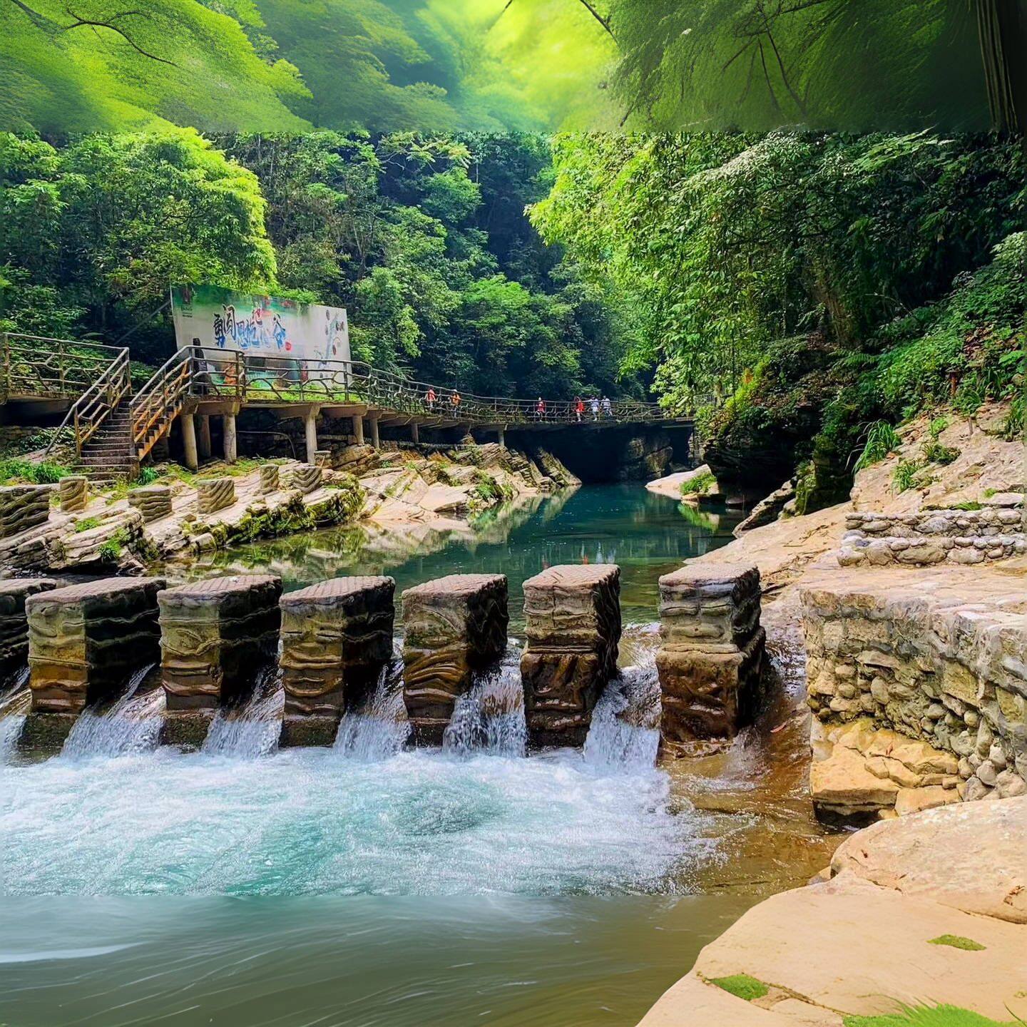 恩施地心谷一日游2至8人独立私家团/含门票+景交车/专车不拼团
