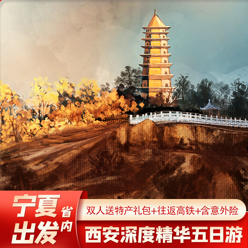 【限时送演出】宁夏省到西安旅游兵马俑华清宫壶口延安市内五日游 - 定制游预订