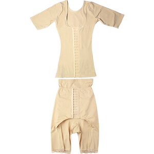 Charming Curvy Thin Breasted Belly Controlling Corset Split Suit Breathable Belly Reduction Enhanced Shapewear Corset