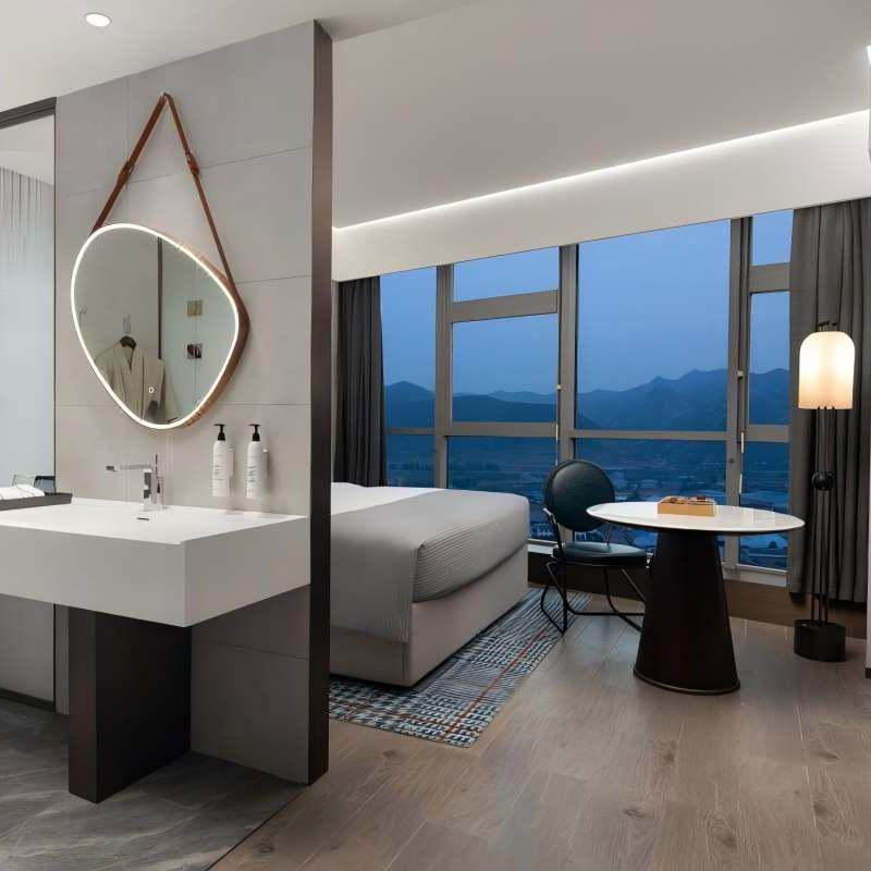 淄博博山万达美华酒店 高级豪华大床房3天2晚+红叶柿岩景区门票