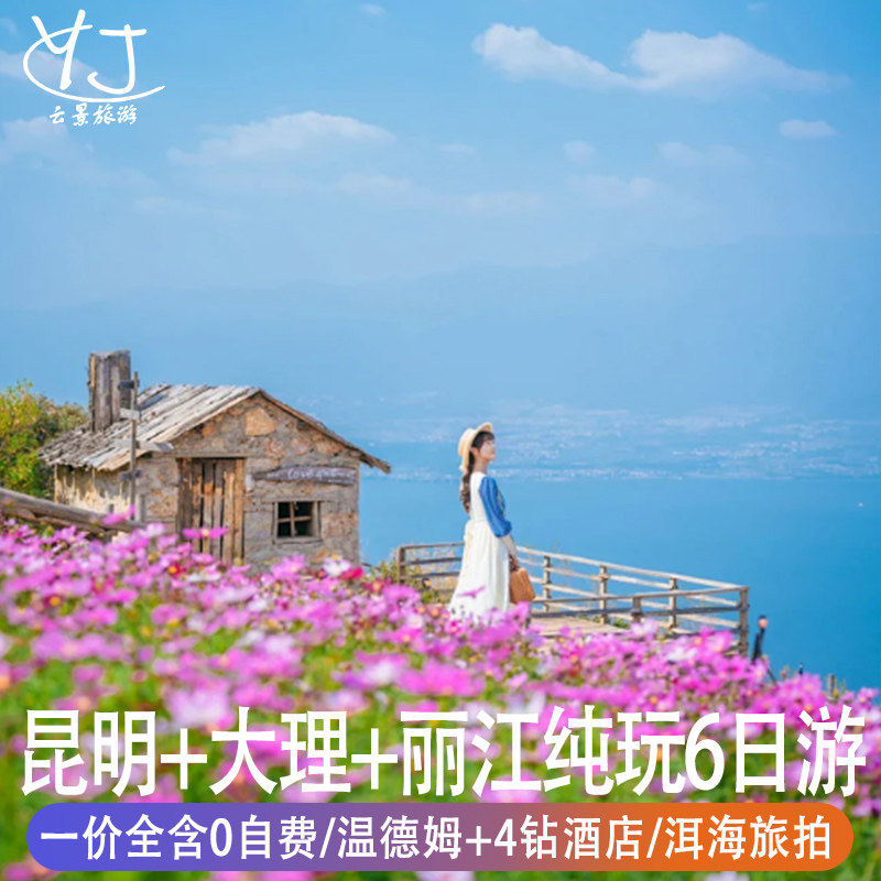 纯玩0购物|一价全含0自费|云南纯玩6天5晚昆明大理丽江洱海旅拍 - 定制游预订