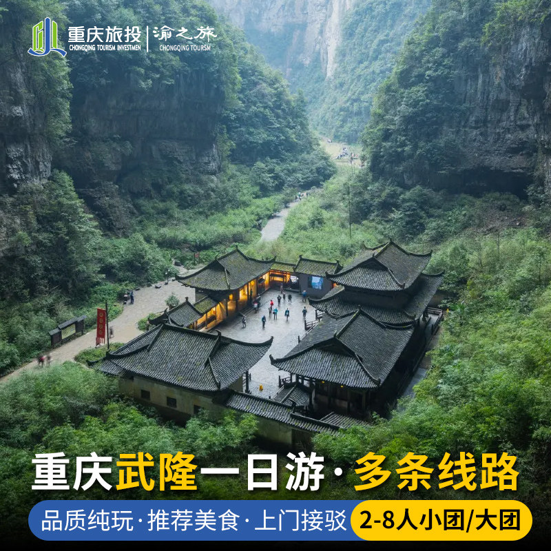 重庆武隆1日游天坑地缝仙女山一日游纯玩8人小团门票周边包车旅游 - 定制游预订