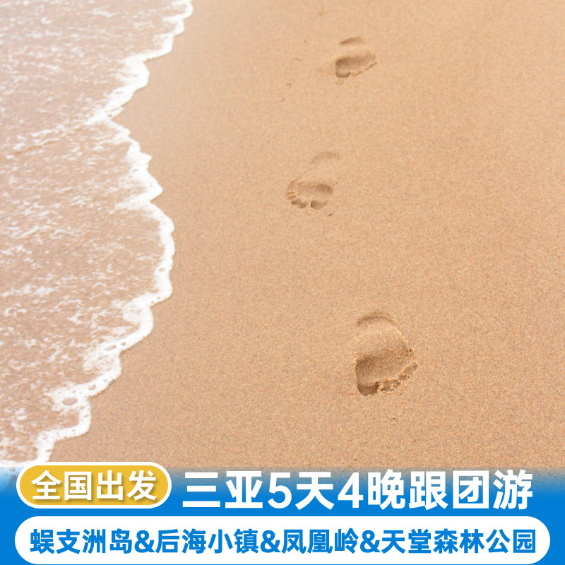 海南三亚5天4晚跟团游蜈支洲岛后海小镇凤凰岭亚龙湾天堂森林公园 - 定制游预订