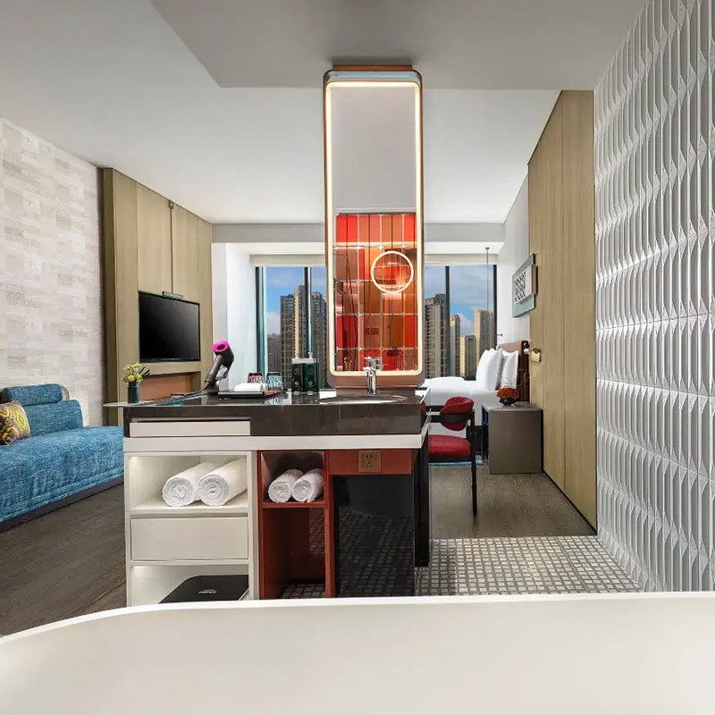 3天2晚丨长沙梅溪湖英迪格酒店 城景房大/双床 2早餐丨大床可升级湖景