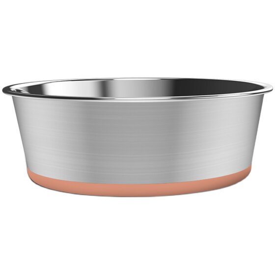 
Hupu dog food bowl for medium and large dogs non-slip 304 stainless steel dog bowl rice bowl dog and cat supplies large dog bowl