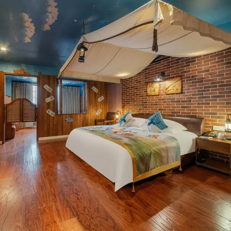 常州环球恐龙城恐龙主题酒店亲子房1晚+双人2日无限次恐龙园门票+双早