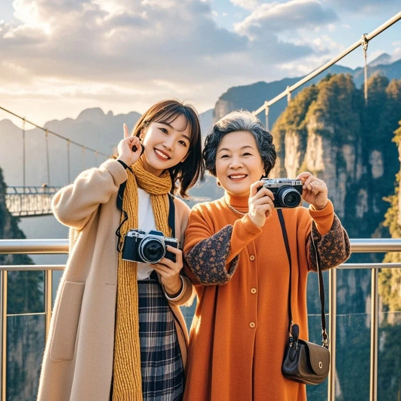 张家界希尔顿欢朋酒店3天2晚+含双人天门山国际森林公园含双索道+大峡谷+玻璃桥双人票