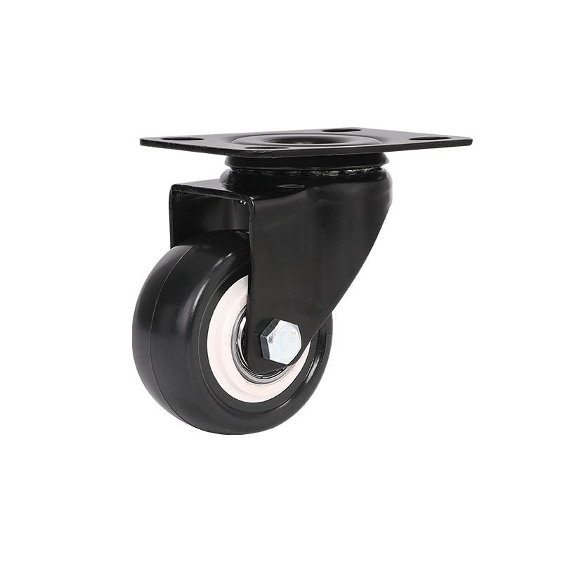 Roulette universelle en PVC Chang Sheng - 1,5 et 2 pouces - Noir avec frein