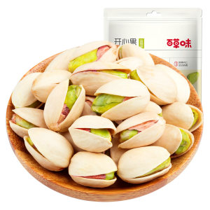 Baicao flavored nut pistachio not bleached roasted dried fruits original color salt-baked flavor bags for pregnant women casual snacks