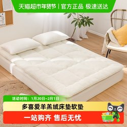Duoxiai Lamb Wool Mattress Pad for Home Use, Student Dormitory Single Tatami Mat, Thickened Warm Fleece Mattress
