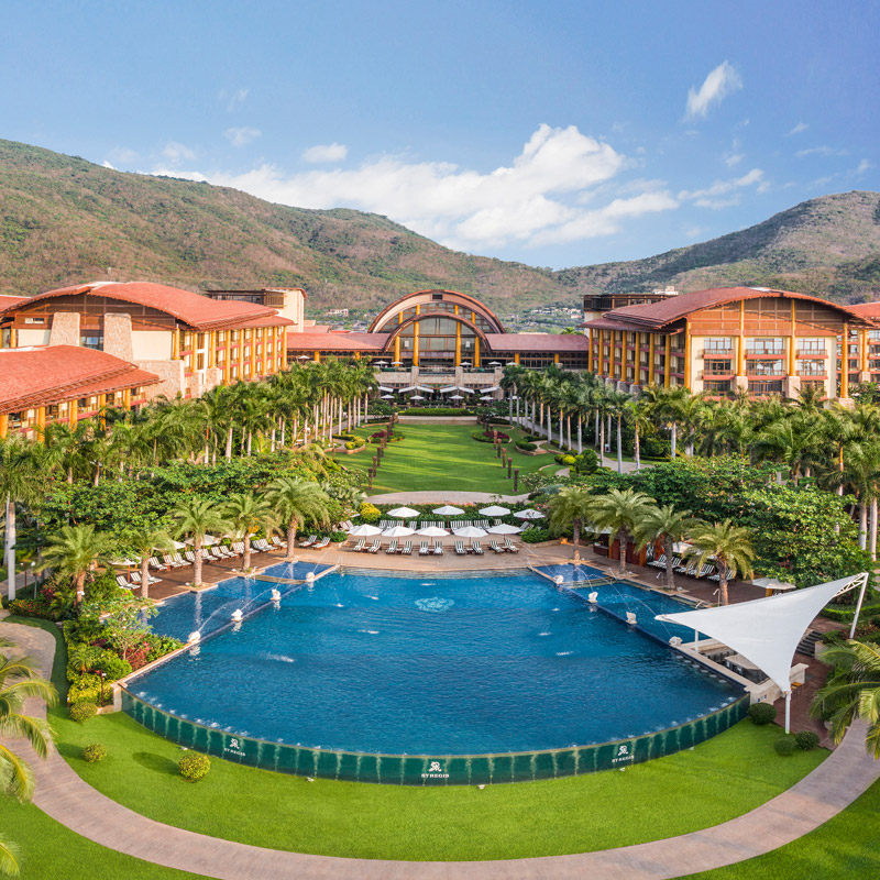 春节元旦三亚亚龙湾丽思卡尔顿红树林瑞吉维景喜来登迎宾馆酒店套餐通兑1-10T