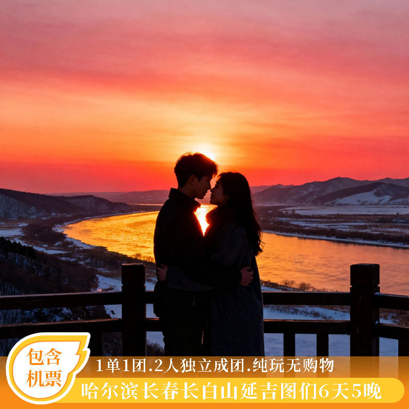 【含机票】东北旅游哈尔滨长春长白山延吉图们口岸6天5晚家庭纯玩 - 定制游预订