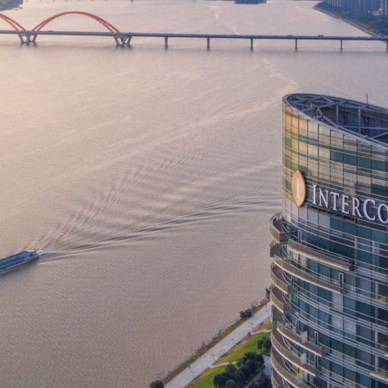 长沙北辰洲际酒店3天2晚丨湘江江景豪华大床房 双早丨杜甫江阁门票