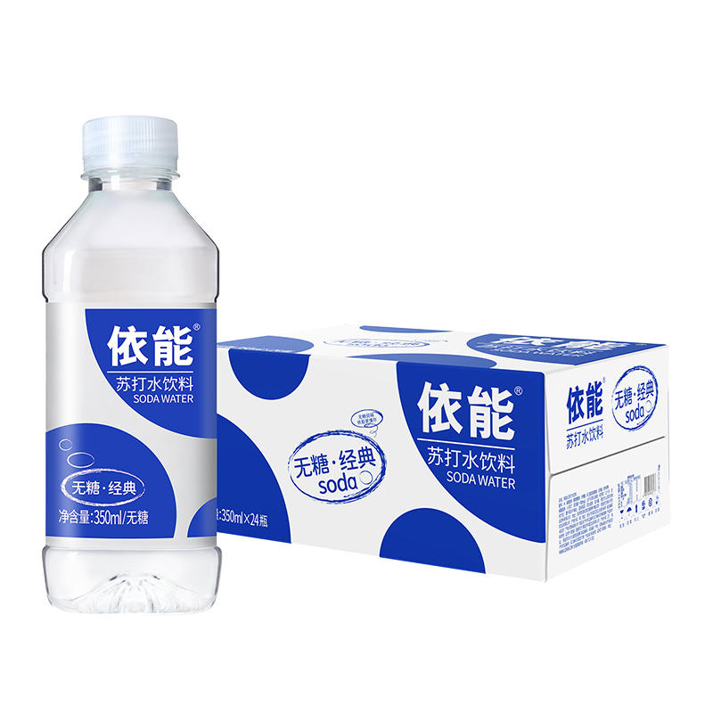 3福袋：yineng 依能 无糖 弱碱 苏打水350ml*24瓶  27.5元包邮,卷后