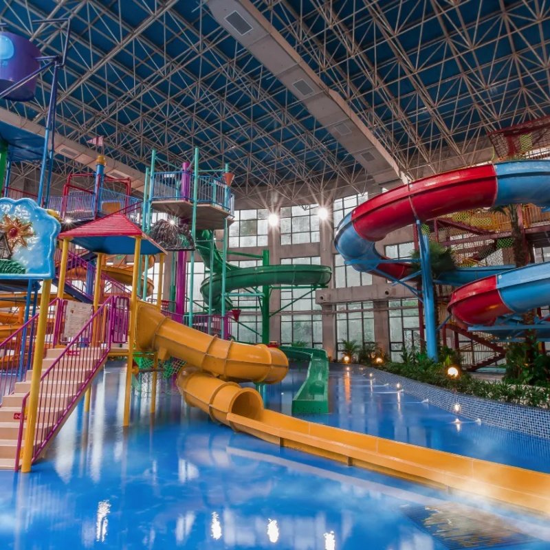 江西鹿鸣谷度假区修河温泉度假酒店多种套餐任选含2大1小早餐+温泉票