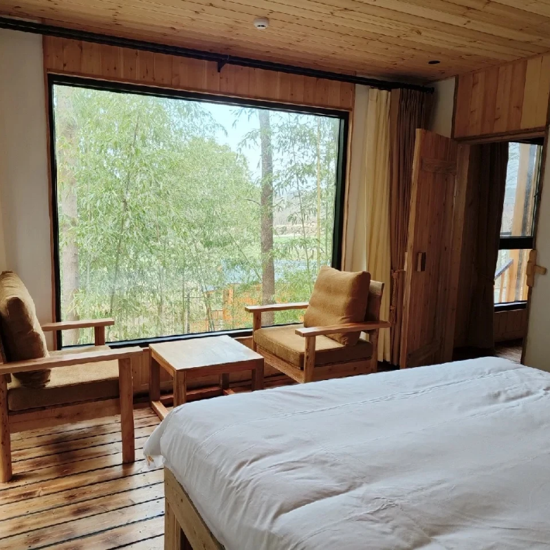 崇阳小自然野奢度假村田园风光森林烧烤露营私汤温泉泡池