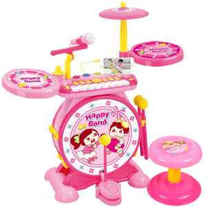 Poly drum set children's toys beginners home practice baby playing drum instruments jazz drums 1 to 3 years old