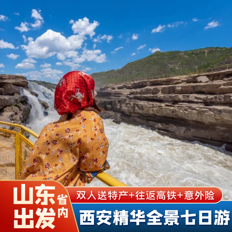 【限时送演出】山东省到西安旅游兵马俑华山法门寺壶口延安七日游 - 定制游预订