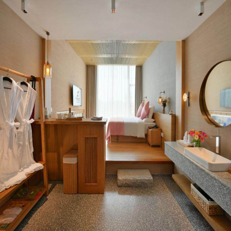 无锡阳山花间堂·桃花岛/花之雅居大床+桃花岛公园景观门票2天1晚