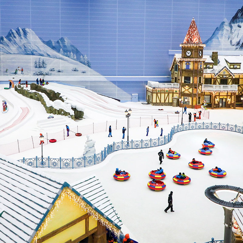 广州融创花间堂·悦雪酒店+2人双人热雪奇迹雪票/融创乐园