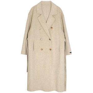 Special offer Clearance Korean Single! 100 wool oats loose double -sided hair woolen women's middle long coat
